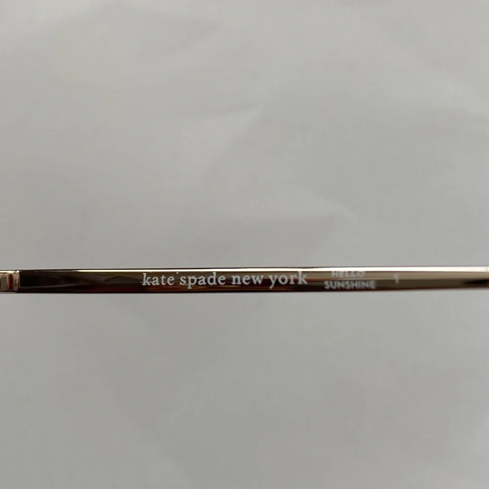 Kate Spade Carolane aviator blue gold sunglasses - Picture 4 of 6